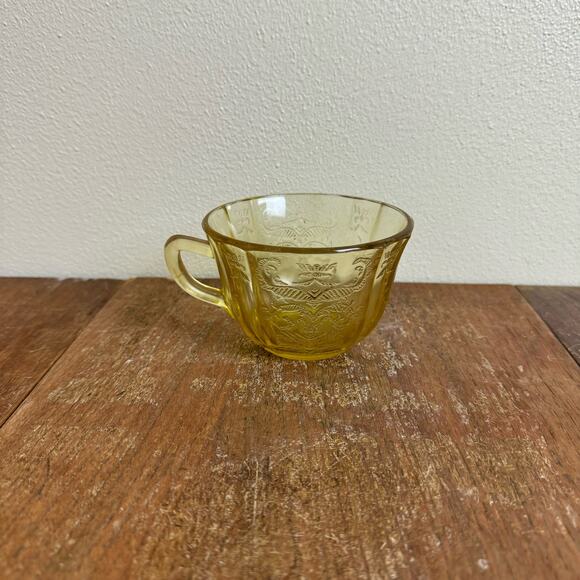 Vintage‎ Depression Federal Glass Co. Madrid Amber Coffee/Tea Cup or Mug - Picture 1 of 6
